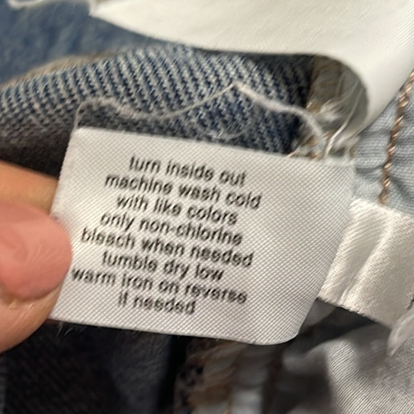 Lane Bryant Women’s Denim Distressed Cutoff Shorts Size 20 Raw Hem Plus Size - Picture 10 of 10